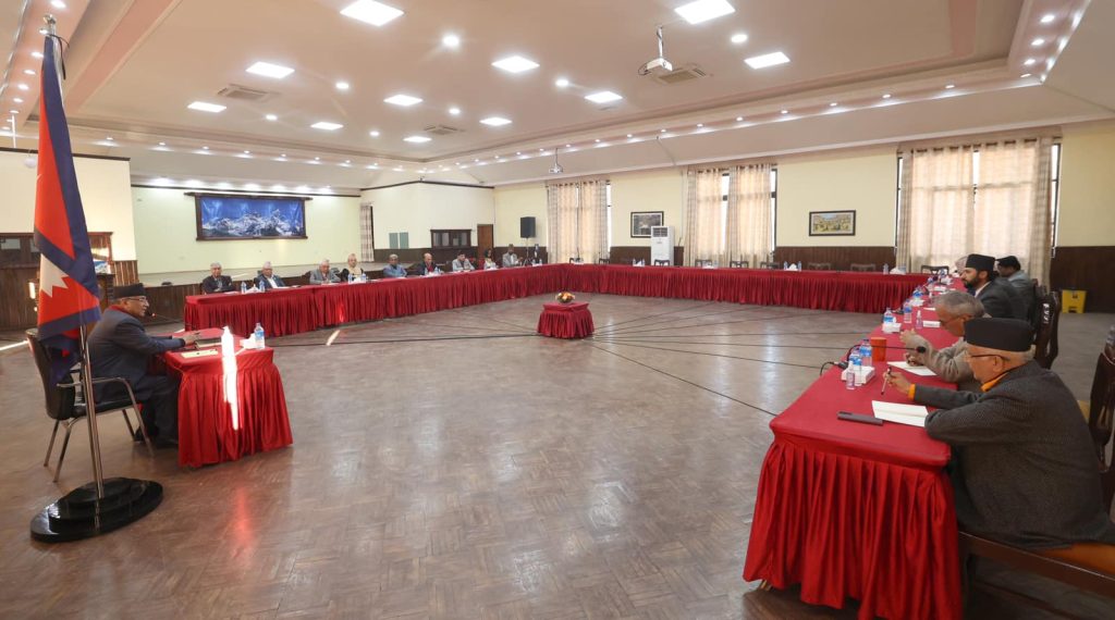 सर्वदलीय बैठक सम्पन्न