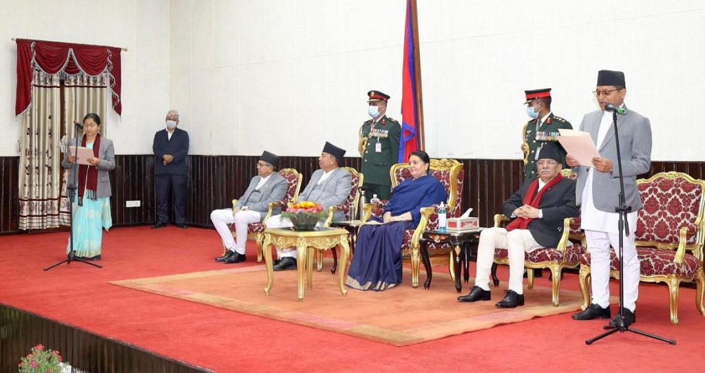 राष्ट्रियसभाकी उपाध्यक्ष अर्यालद्वारा शपथ ग्रहण