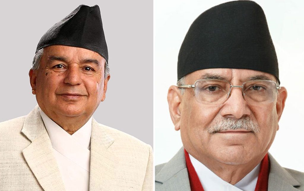 राष्ट्रपति र प्रधानमन्त्रीबीच भेटवार्ता