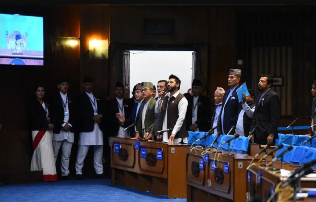 रास्वपाको अवरोधका कारण संसद बैठक स्थगित