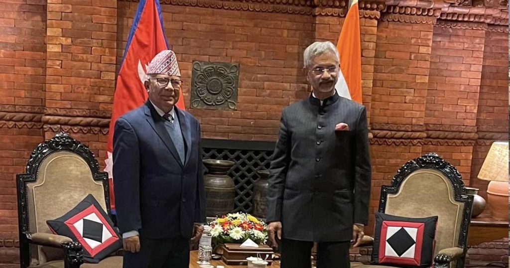 नेकपा एसका अध्यक्ष नेपाल र भारतीय विदेशमन्त्रीबीच भेटवार्ता