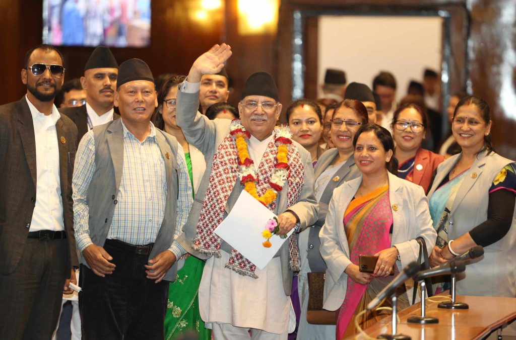 प्रधानमन्त्री प्रचण्डले पाए चौथोपटक विश्वासको मत