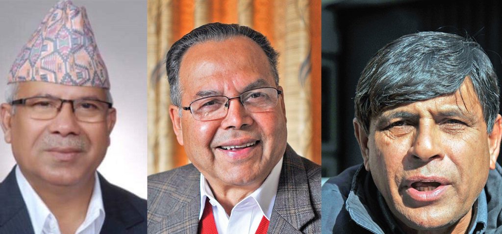 नेकपा एसको अध्यक्षमा नेपाल दोहोरिए, सम्मानित नेतामा खनाल र महासचिवमा भुसाल