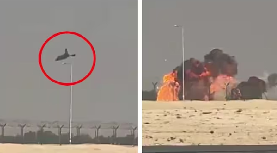 दुबई एयर शो मा भारतीय लडाकू विमान तेजस दुर्घटनाग्रस्त, पाइलटको मृत्यु